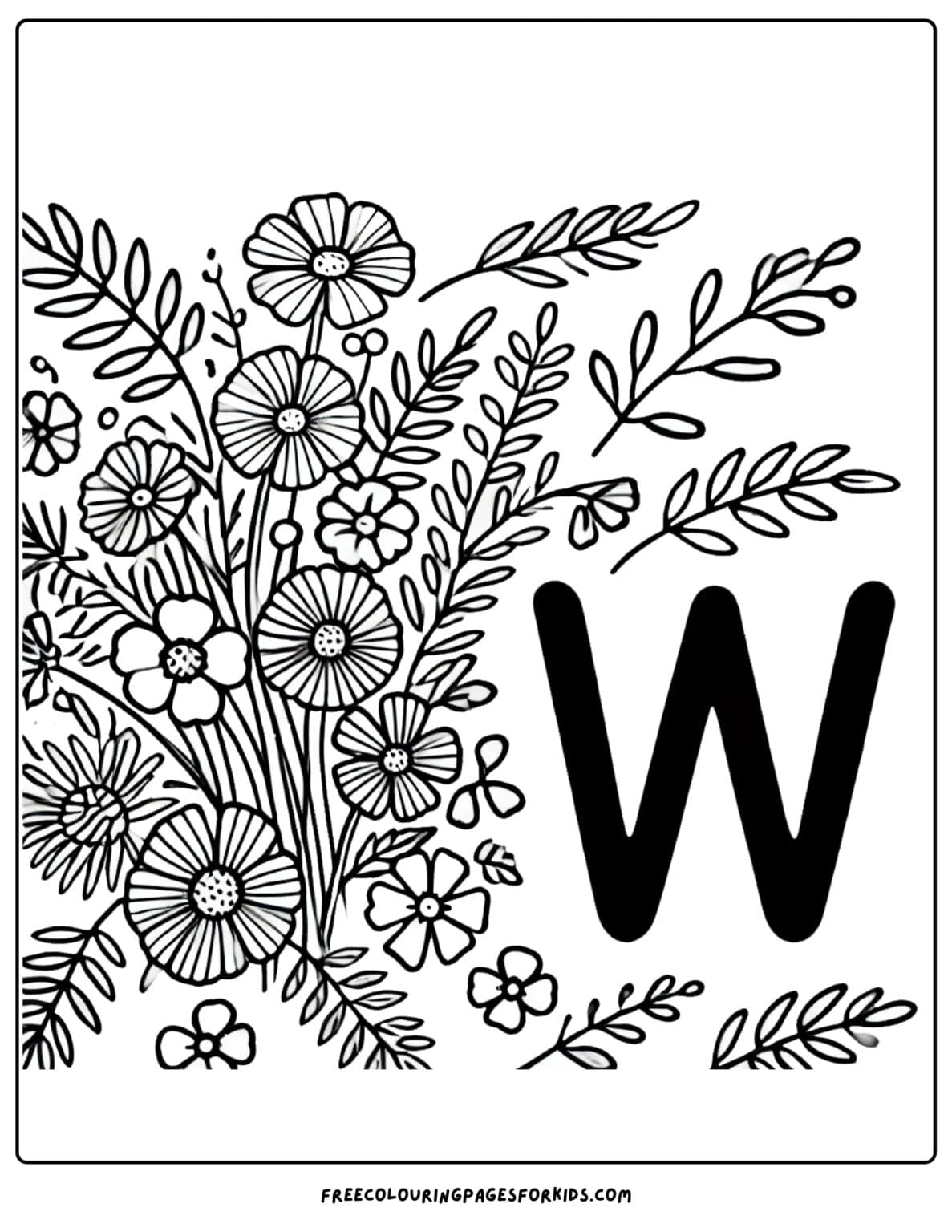 18 Letter W Coloring Pages