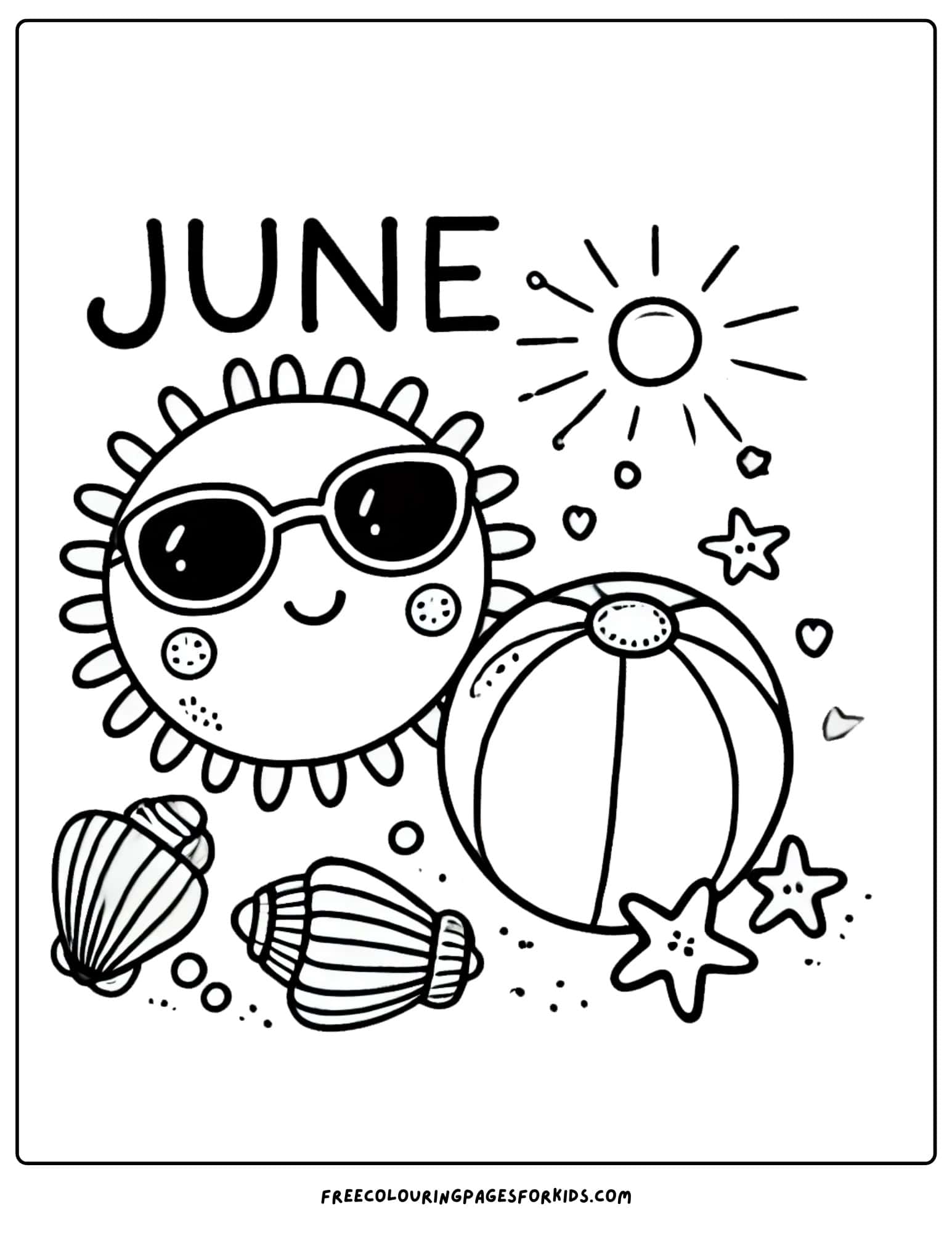 June Coloring Page