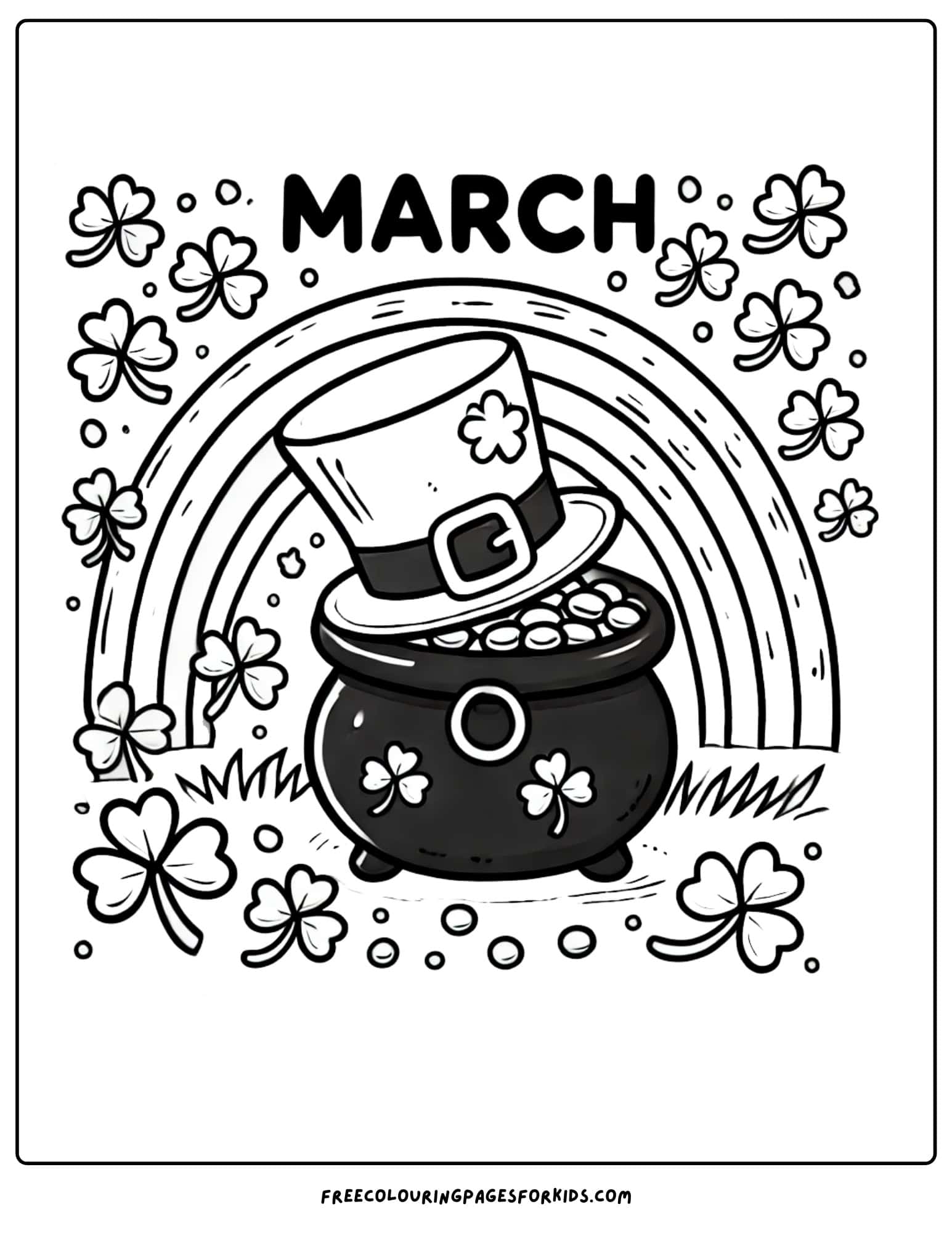 March Coloring Page