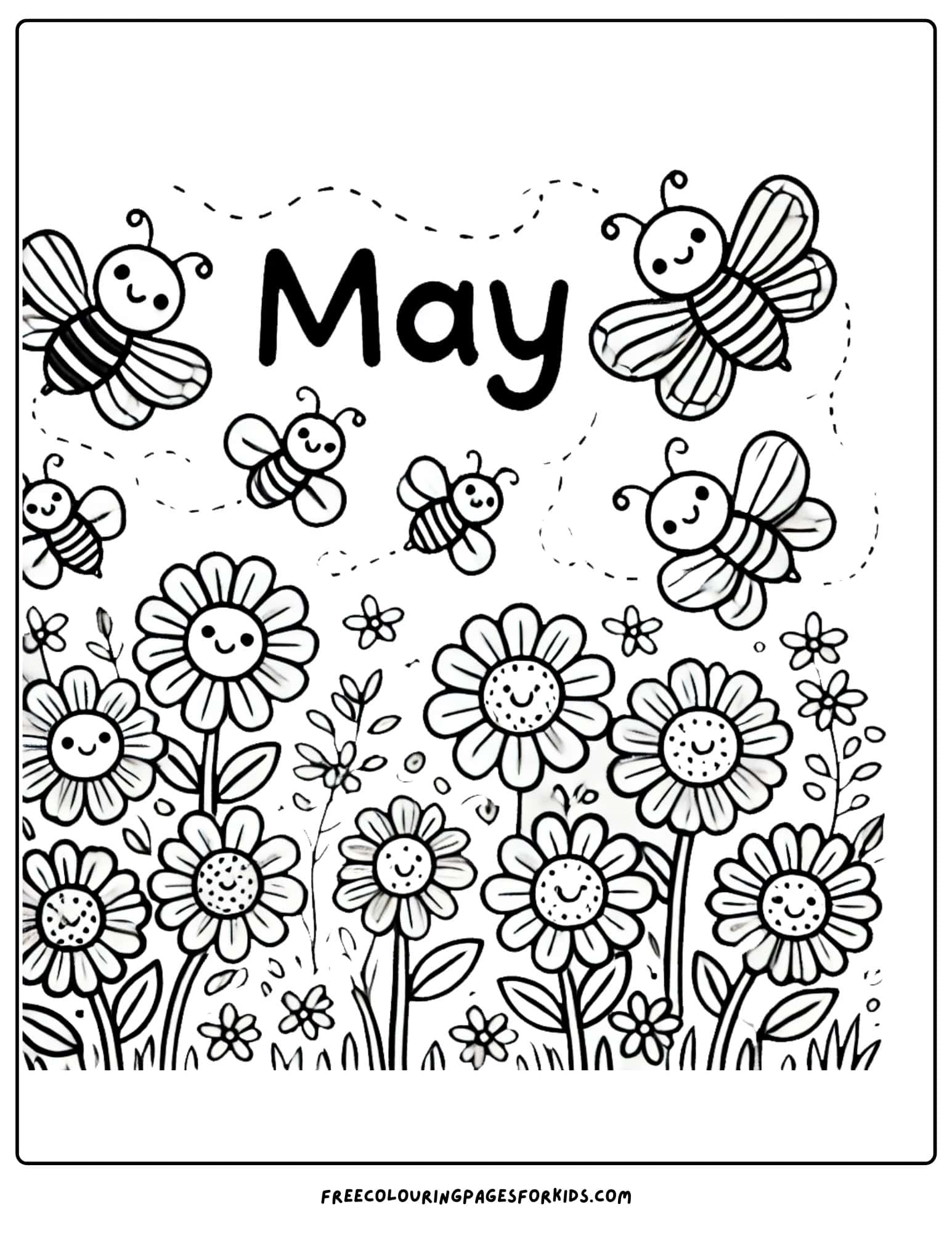 May Coloring Page