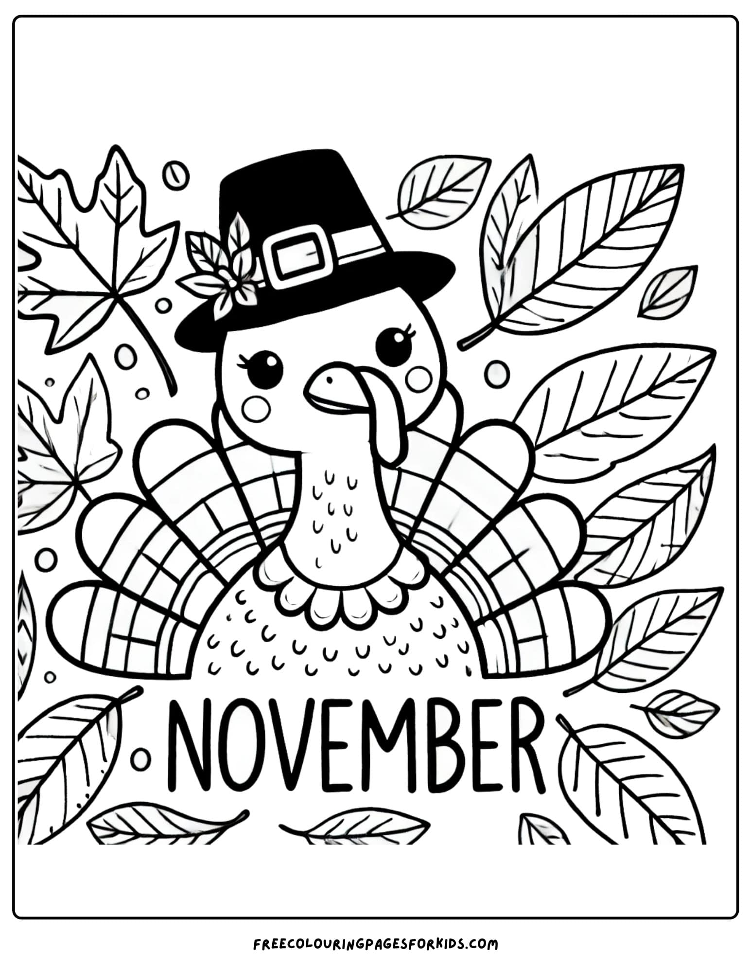 November Coloring Page