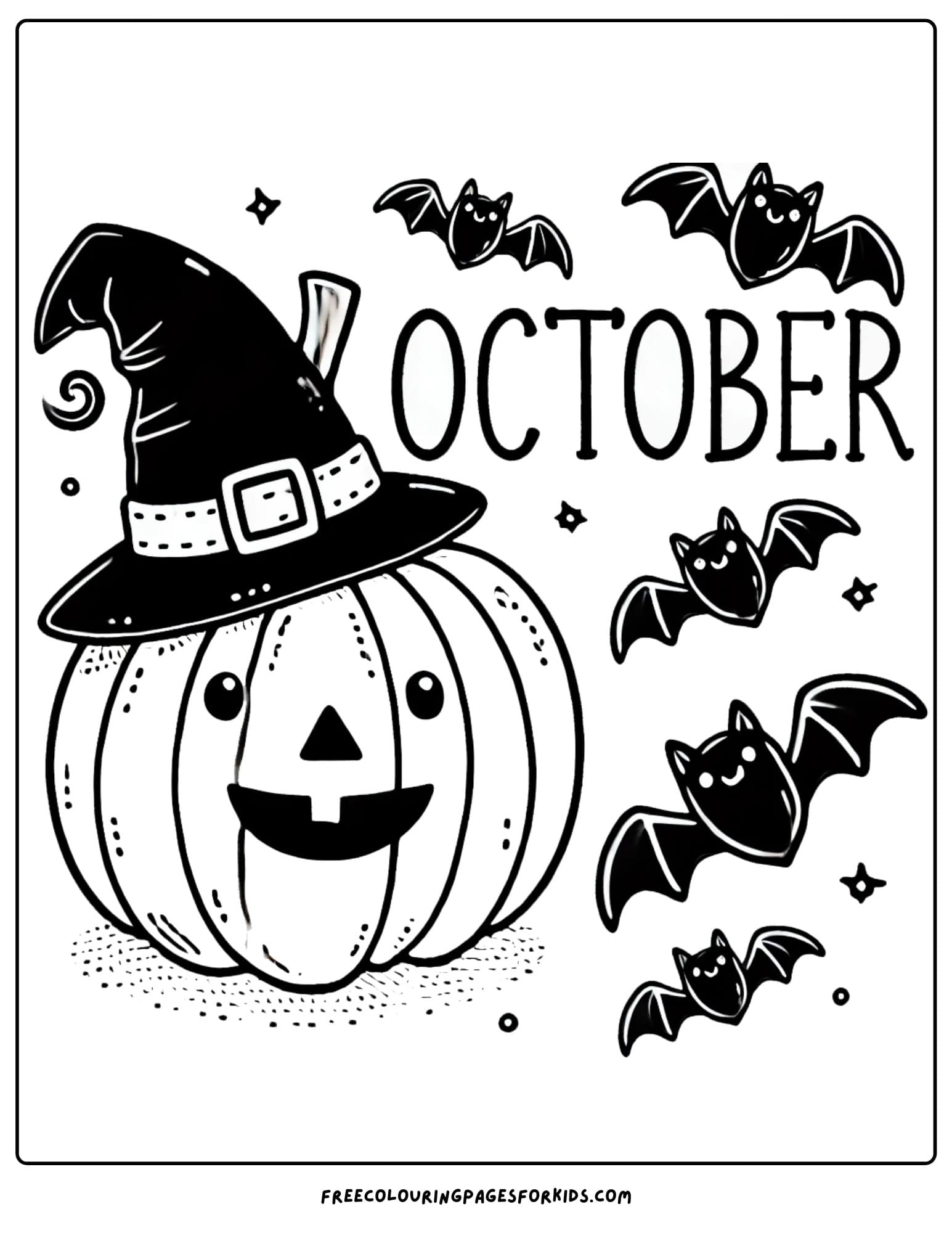 October Coloring Page