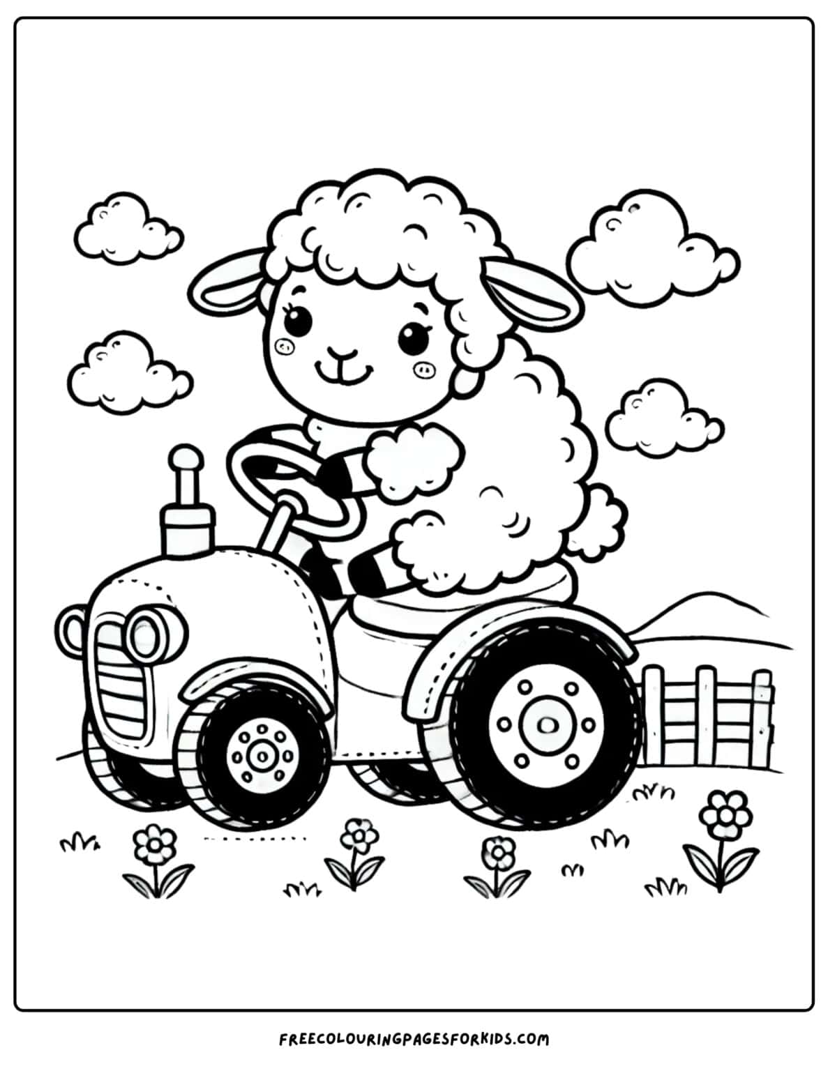 27 Sheep Coloring Pages