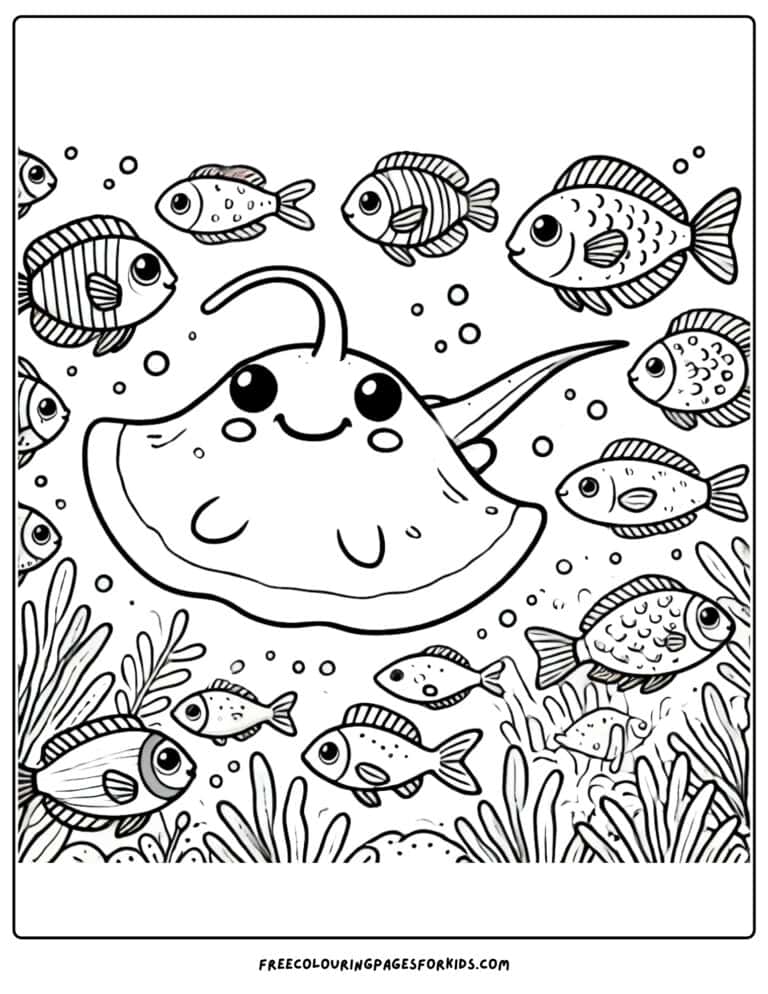 30 Stingray Coloring Pages - Coloring For Kids