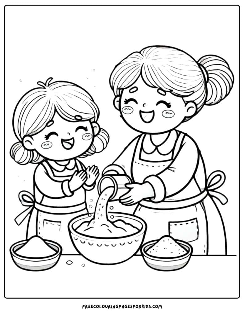 28 Baking Coloring Pages