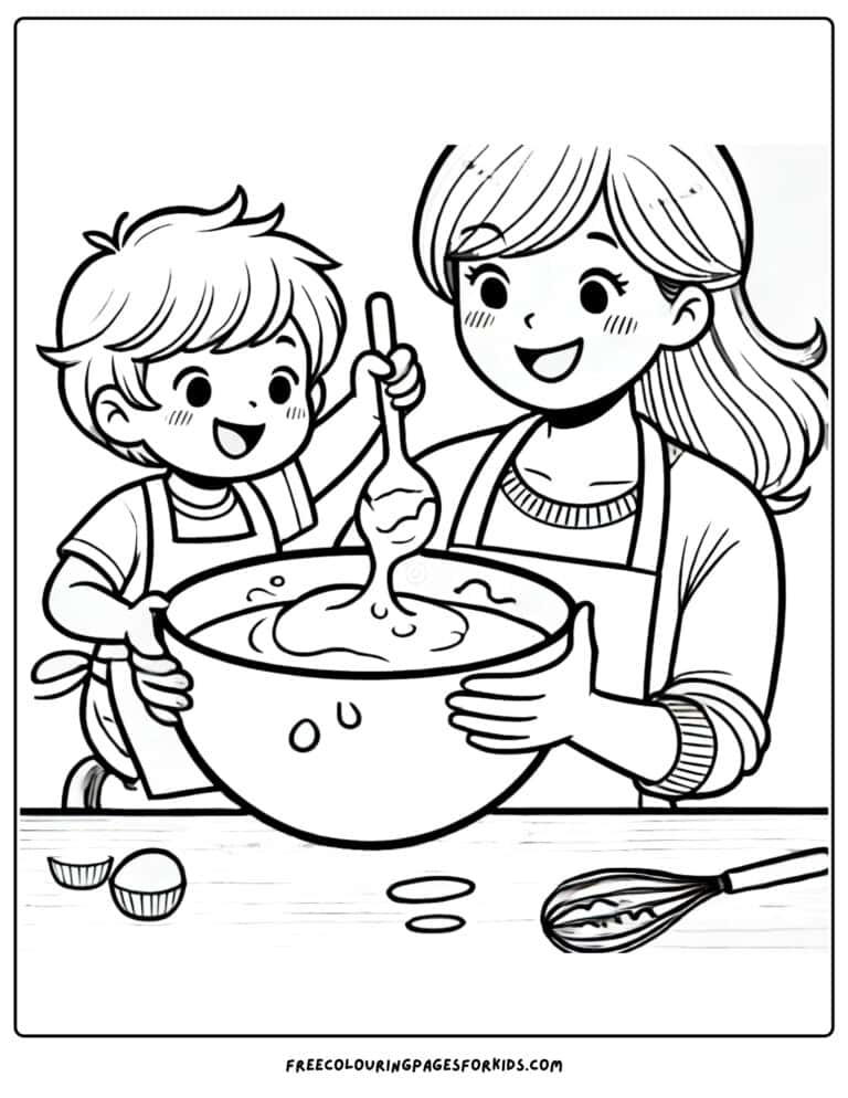 28 Baking Coloring Pages - Coloring For Kids