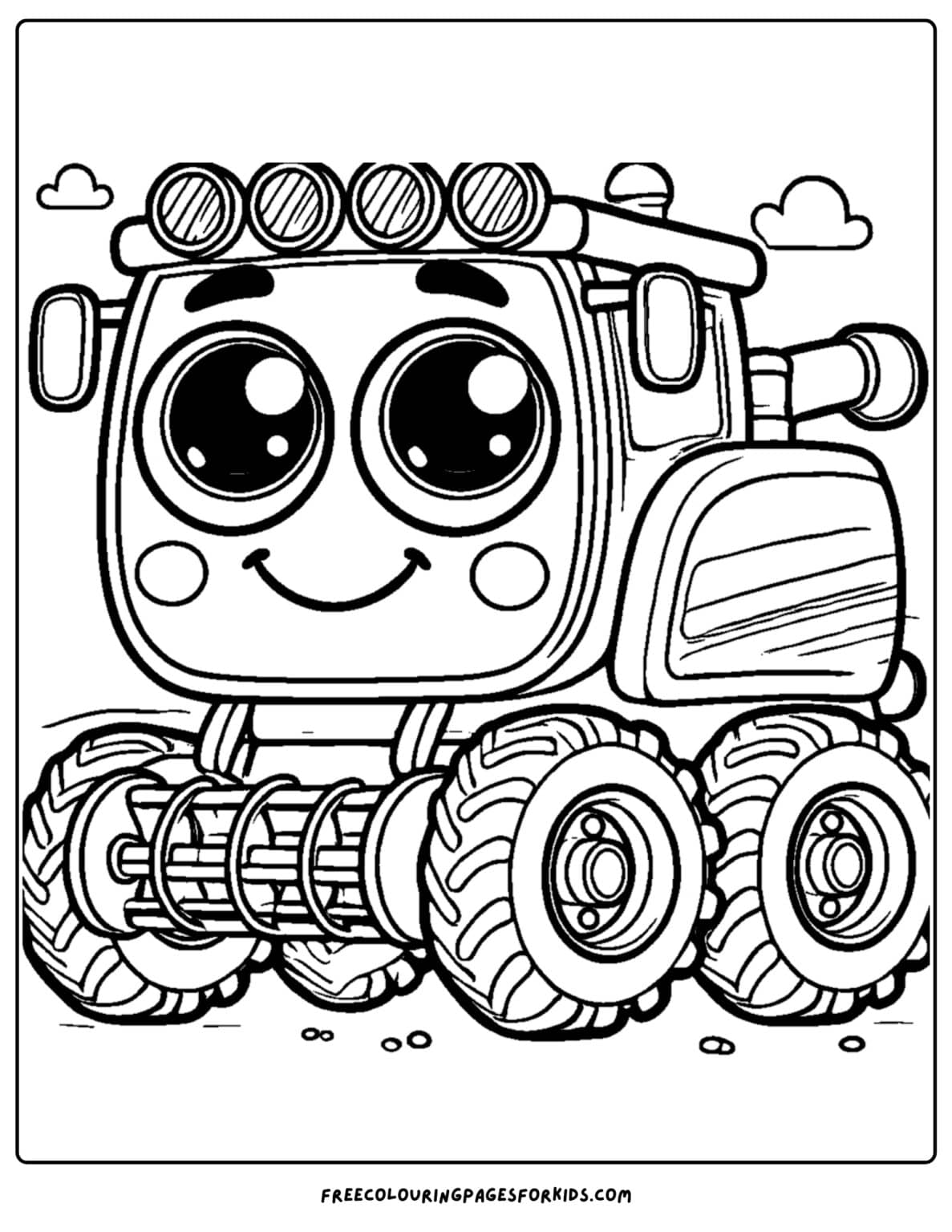 25 Combine Harvester Coloring Pages