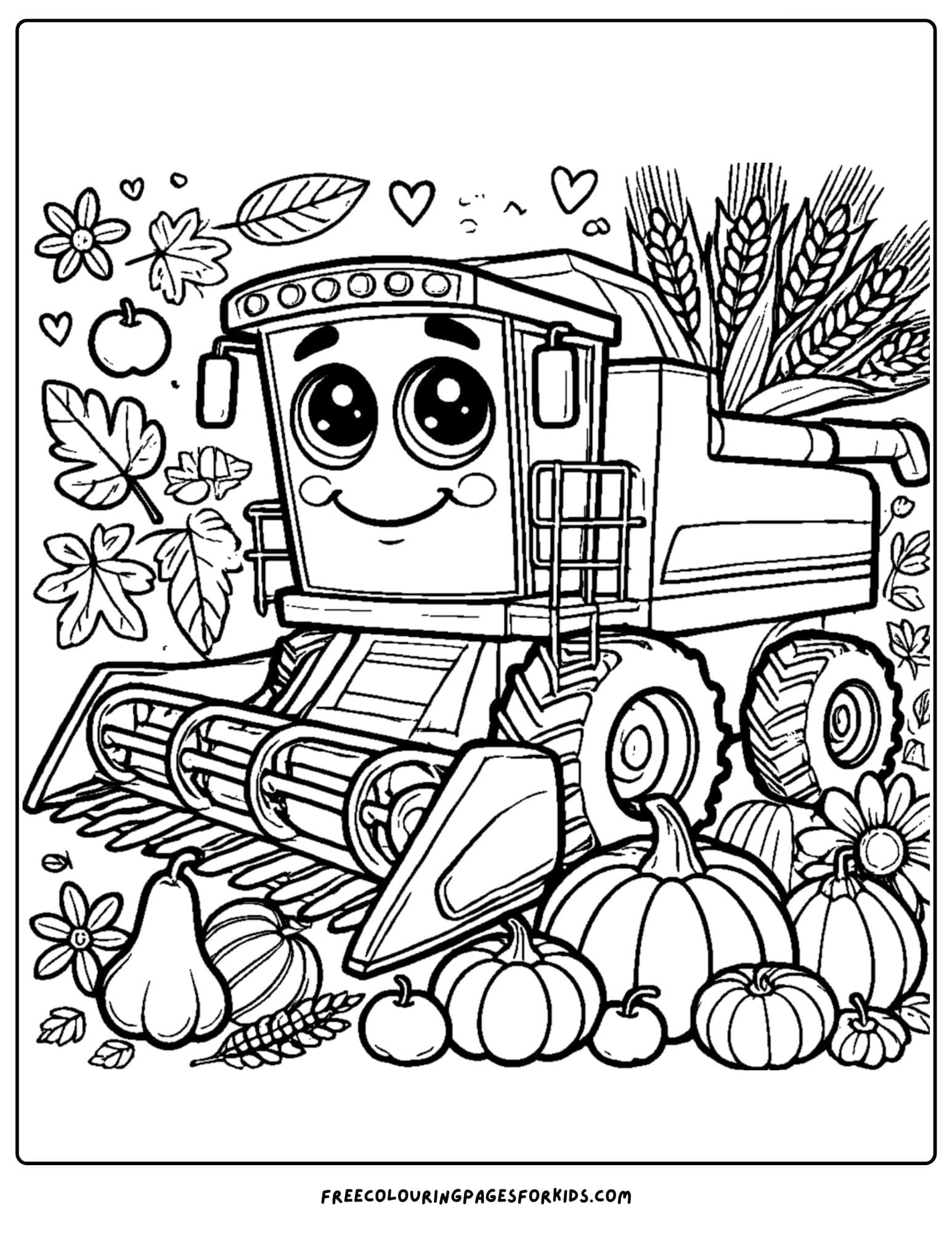 combine with a seasonal harvest coloring page