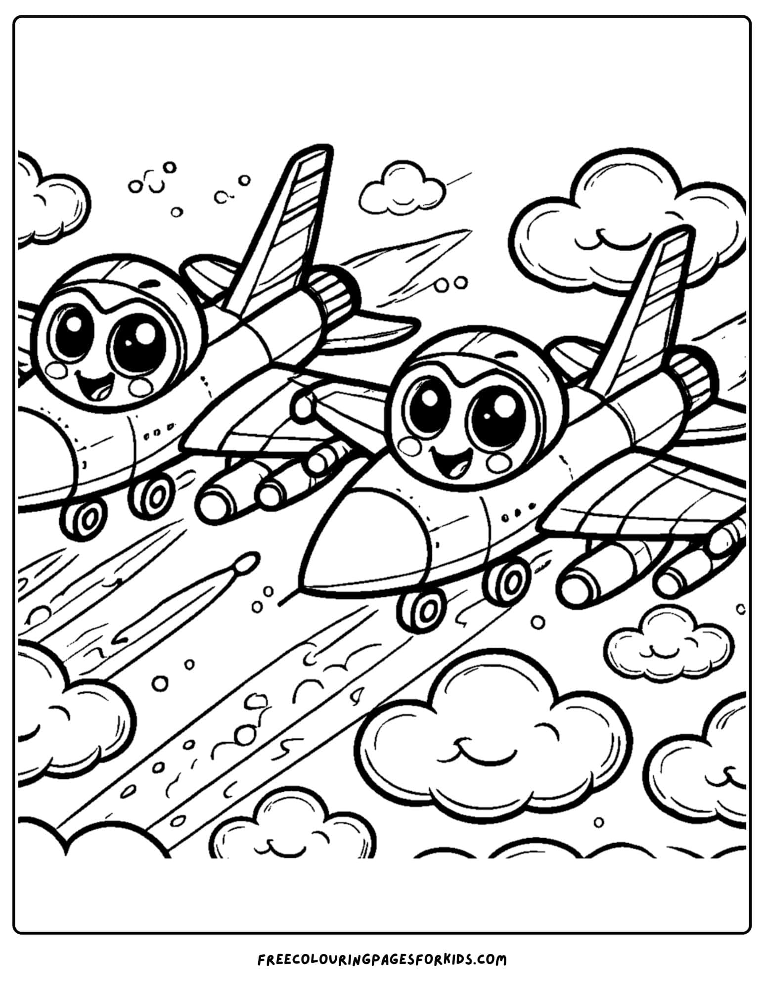 fighter jets flying together coloring page