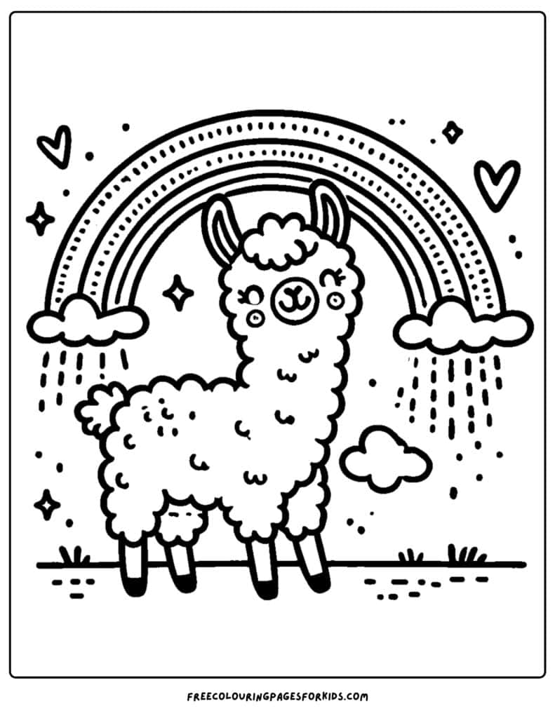 30 Llama Coloring Pages
