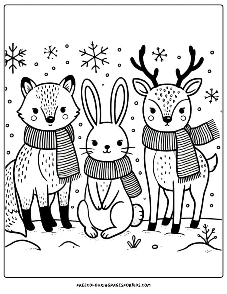 29 Snow Coloring Pages