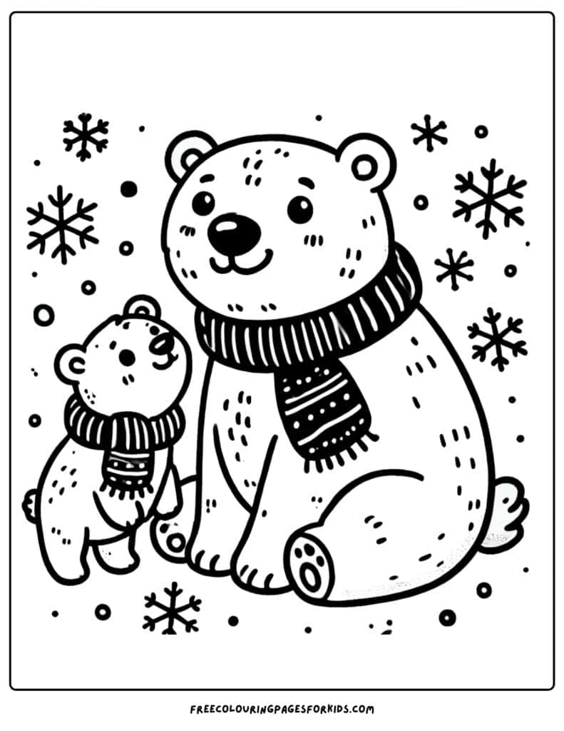 29 Snow Coloring Pages