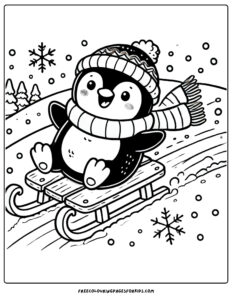 29 Snow Coloring Pages