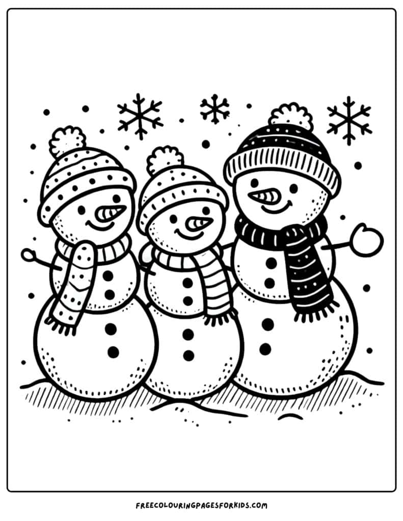 29 Snow Coloring Pages