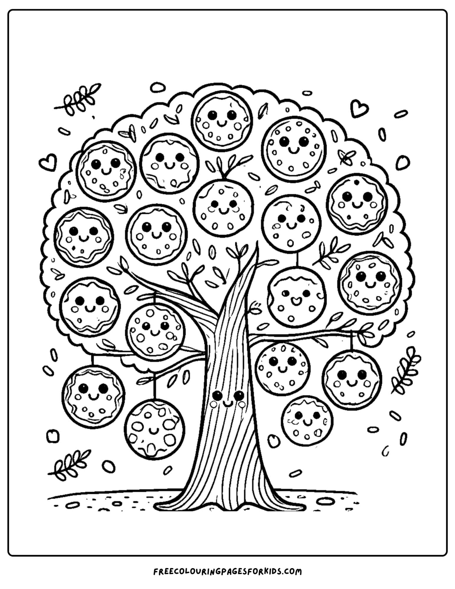 cookie tree coloring page