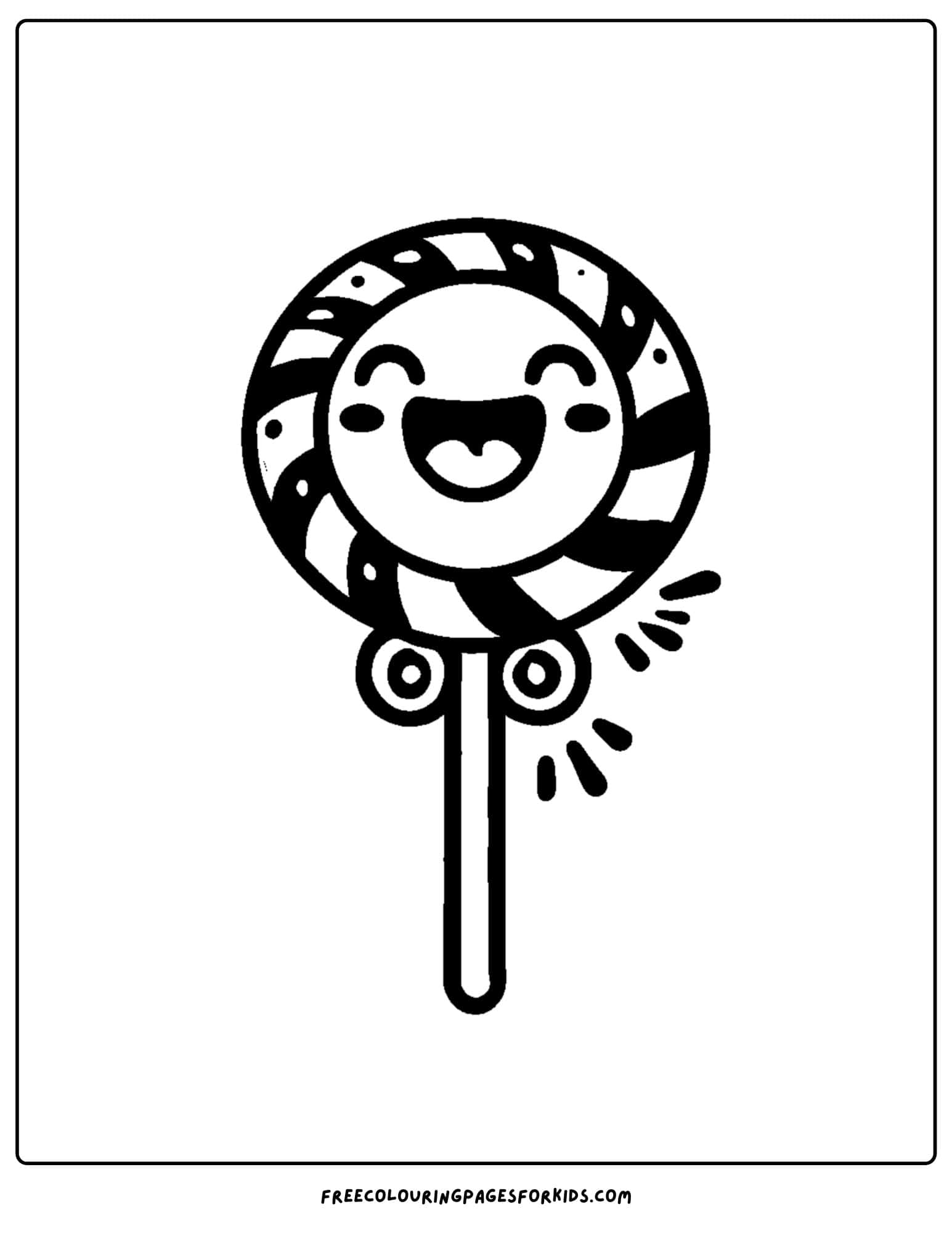 lollipop coloring page