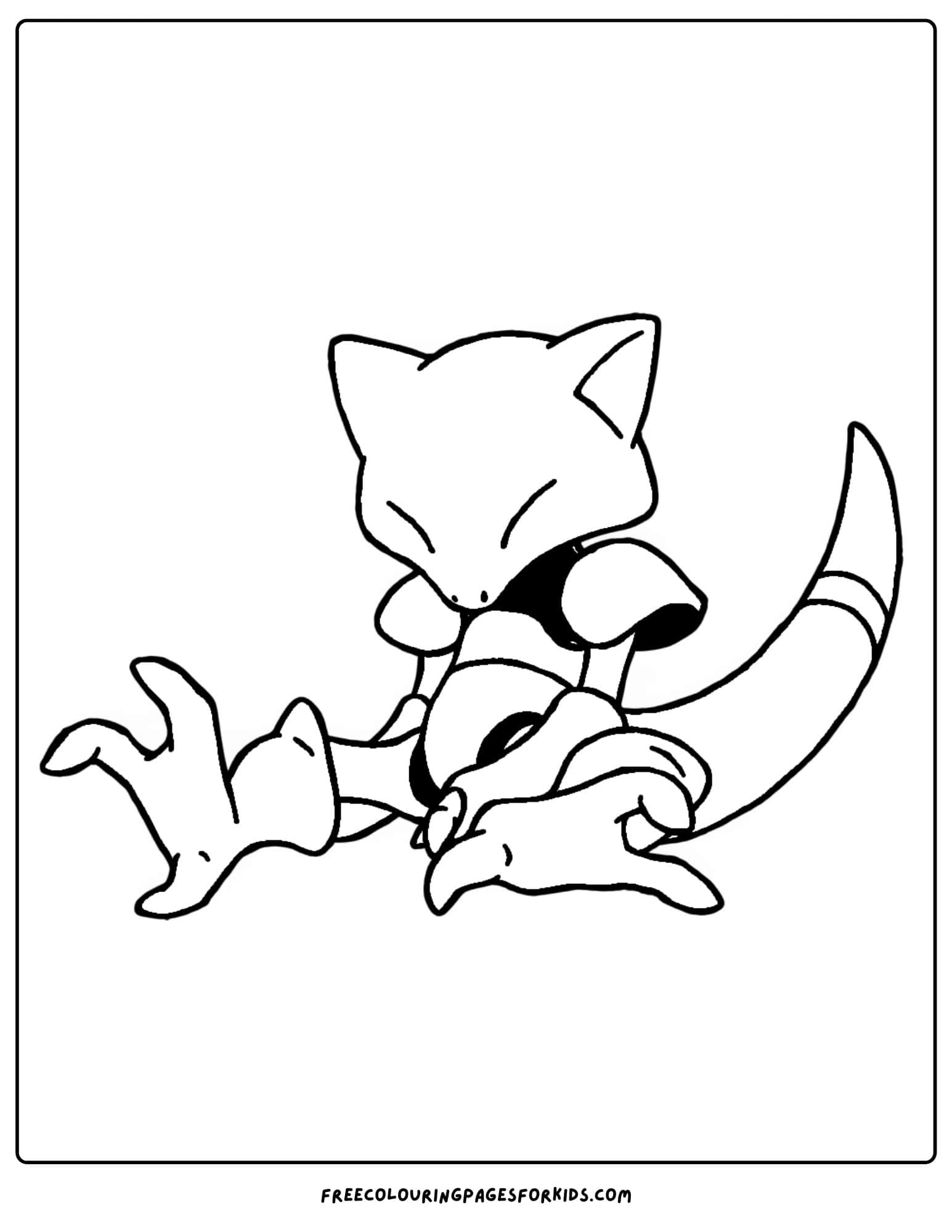 abra pokemon coloring page