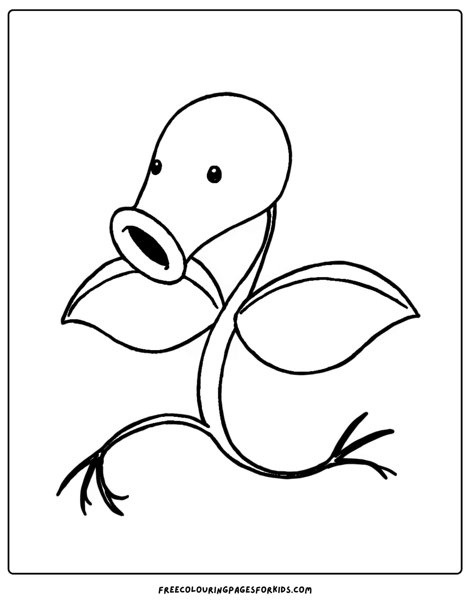 bellsprout pokemon coloring page