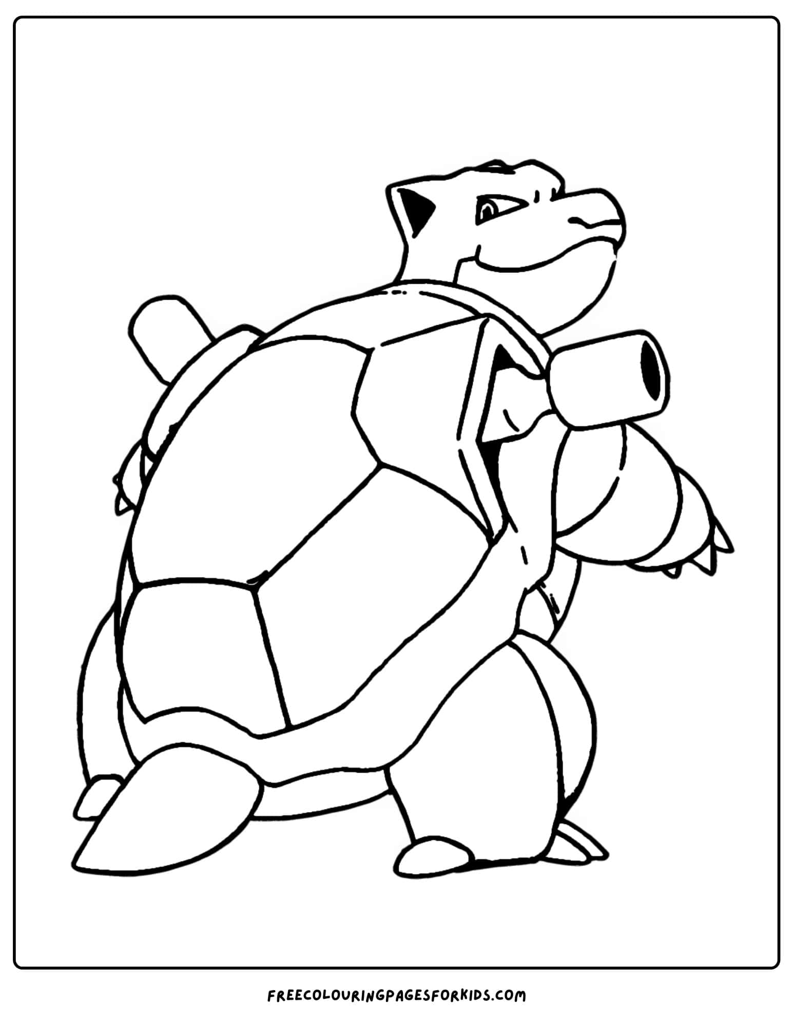 blastoise pokemon coloring page