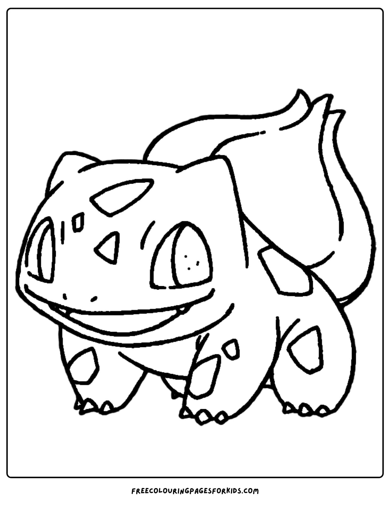 bulbasaur pokemon coloring page