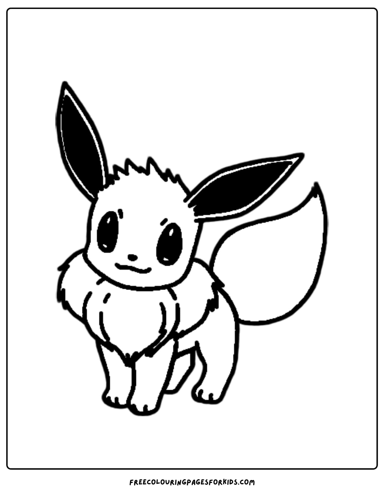 eevee pokemon coloring page