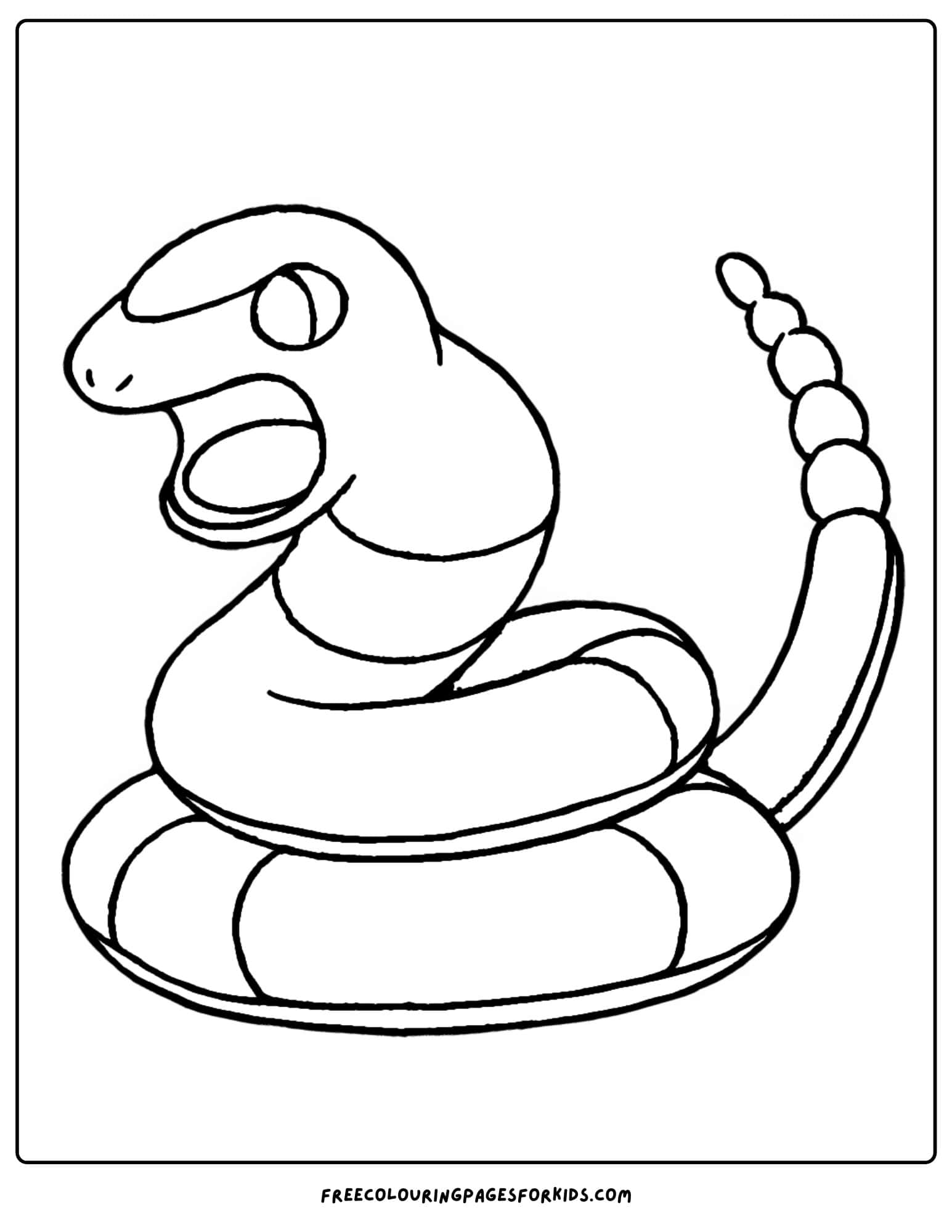 ekans pokemon coloring page