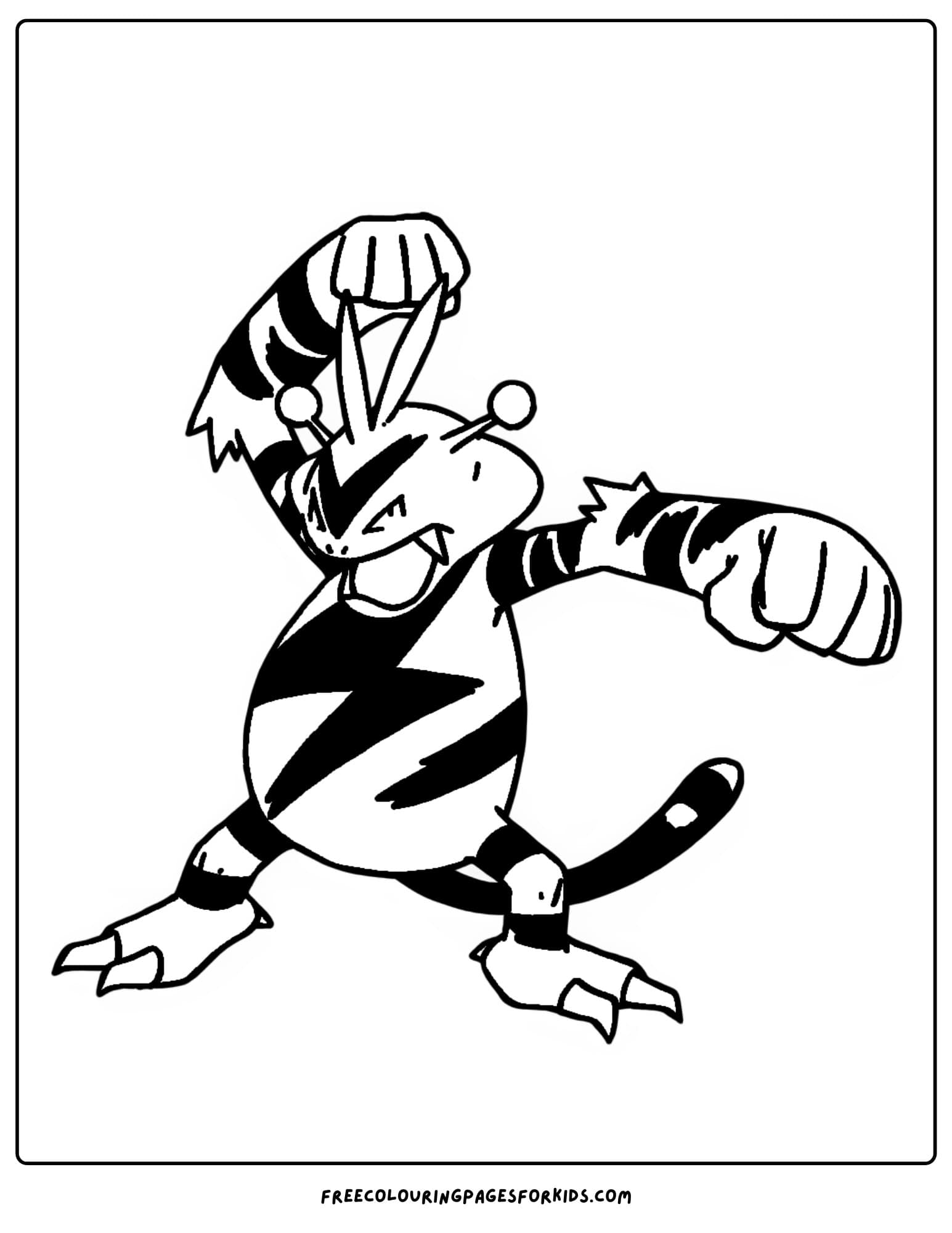 electrabuzz pokemon coloring page