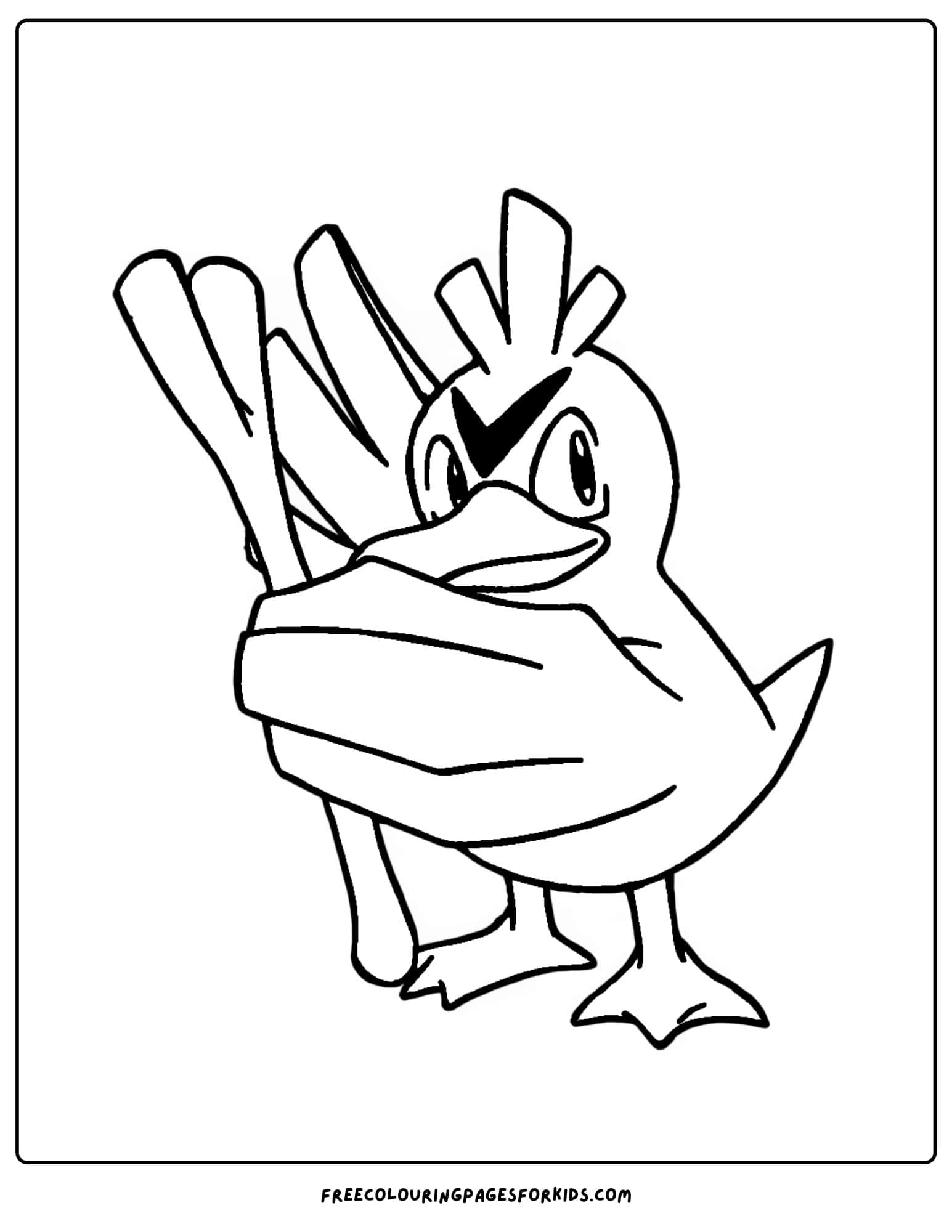 farfetchd pokemon coloring page