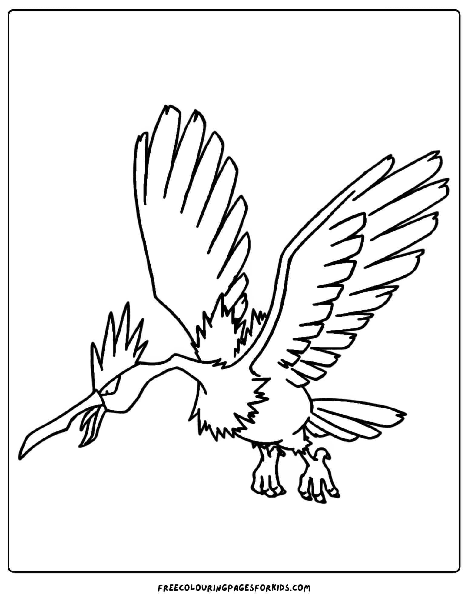 fearow pokemon coloring page