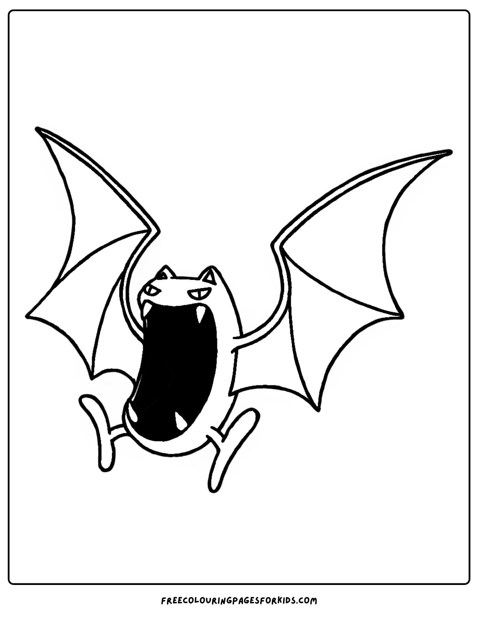 golbat pokemon coloring page