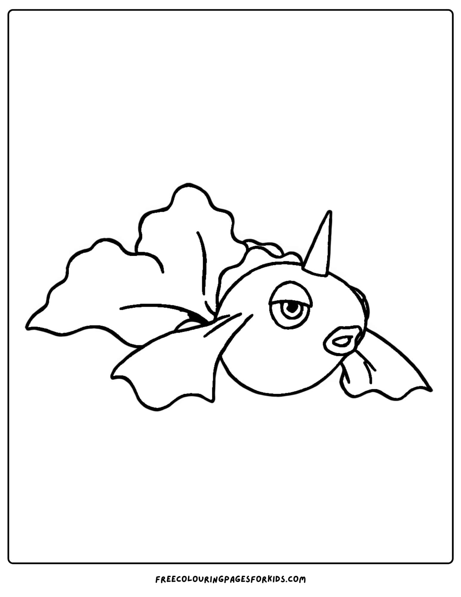 goldeen pokemon coloring page