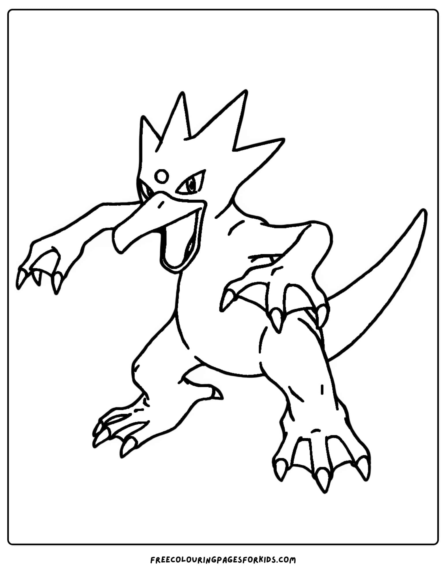 golduck pokemon coloring page