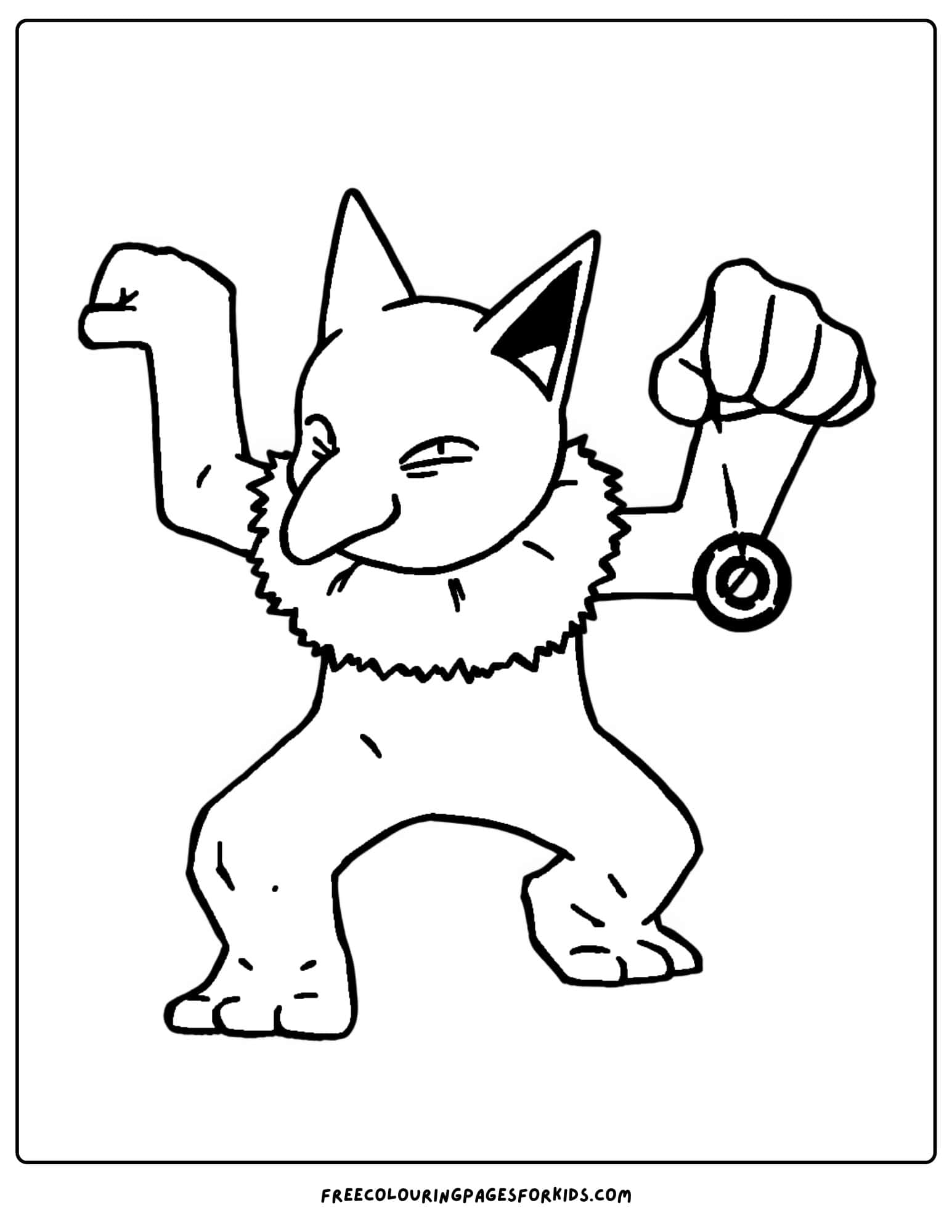 hypno pokemon coloring page