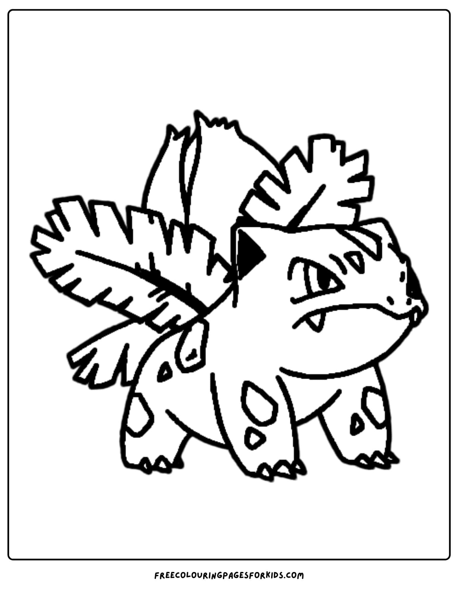 ivysaur pokemon coloring page