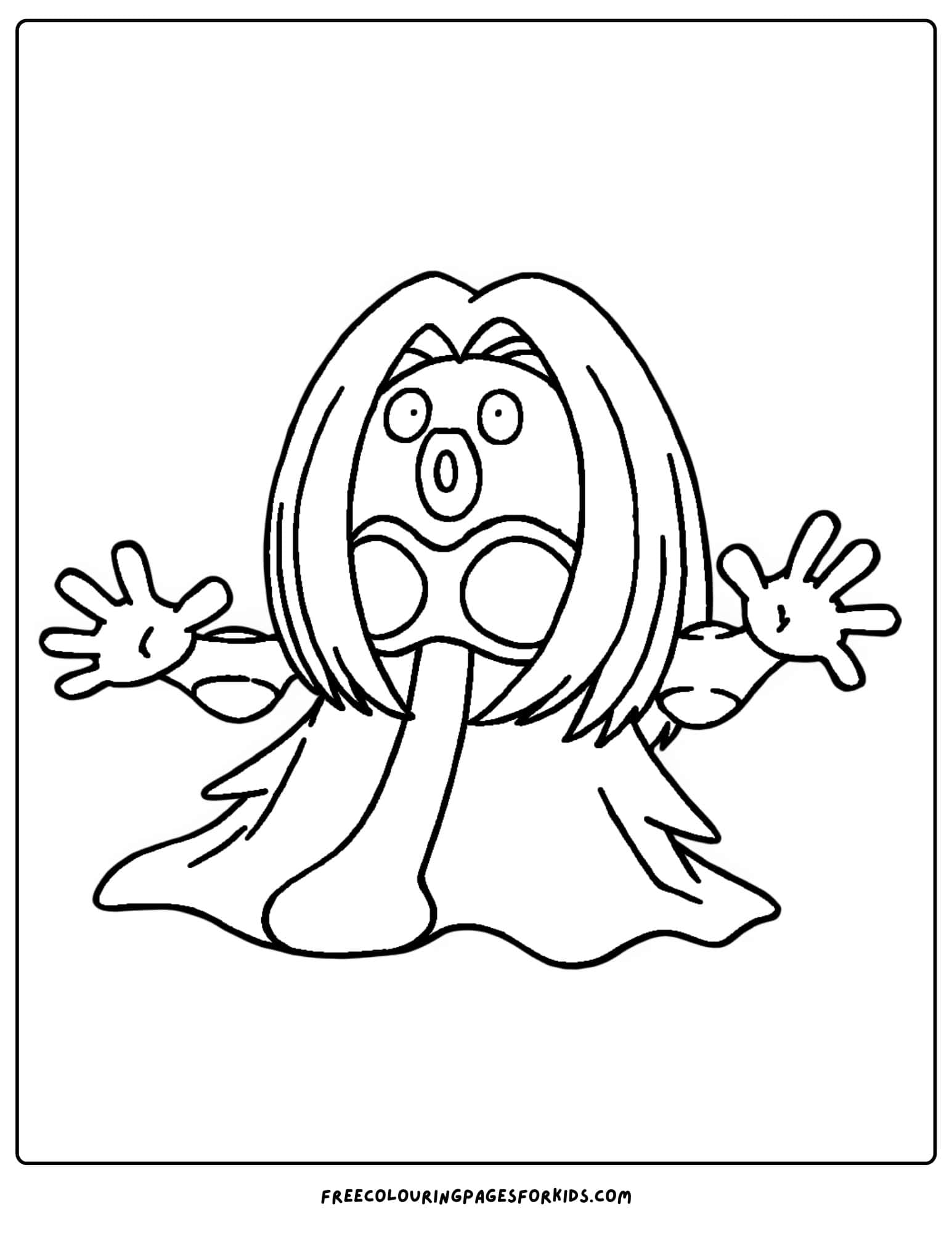 jynx pokemon coloring page