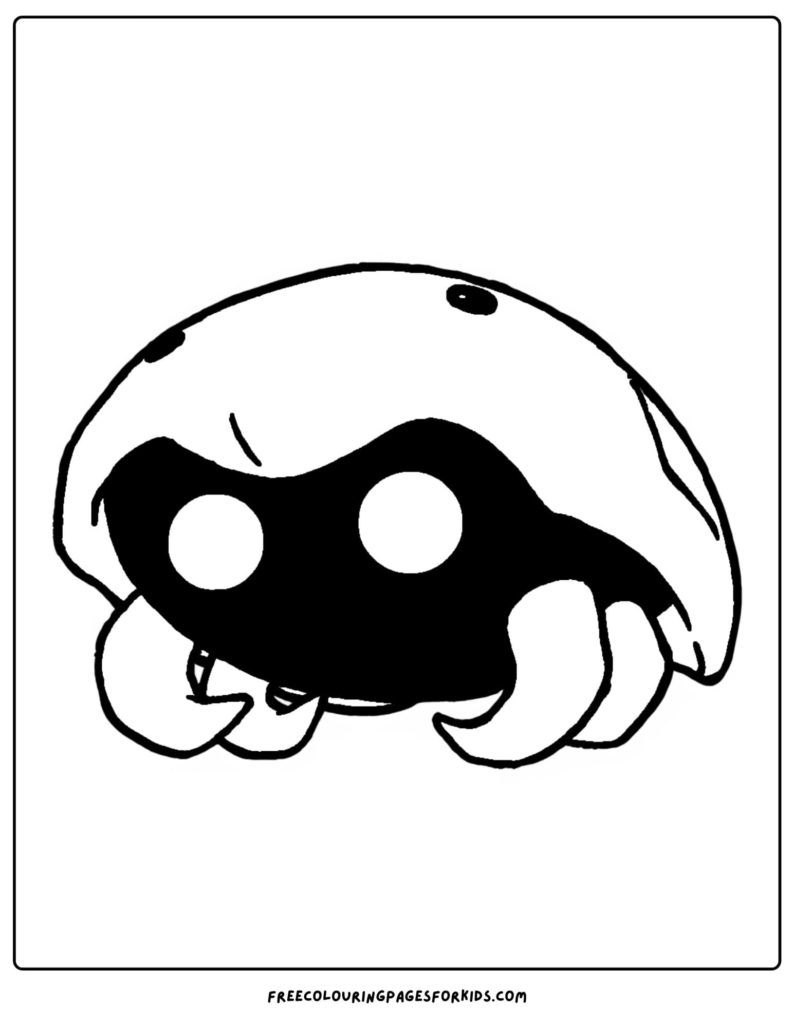 kabuto pokemon coloring page