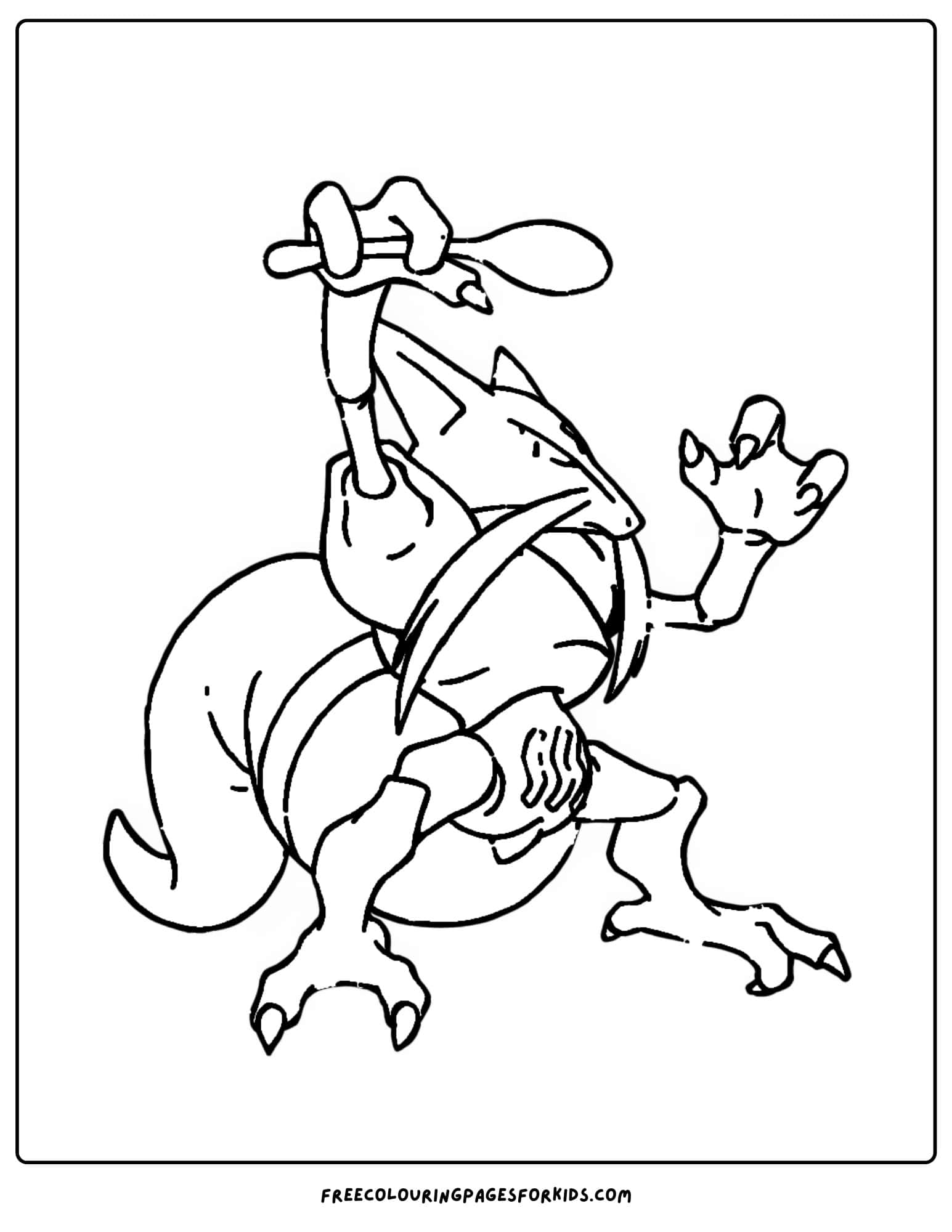 kadabra pokemon coloring page