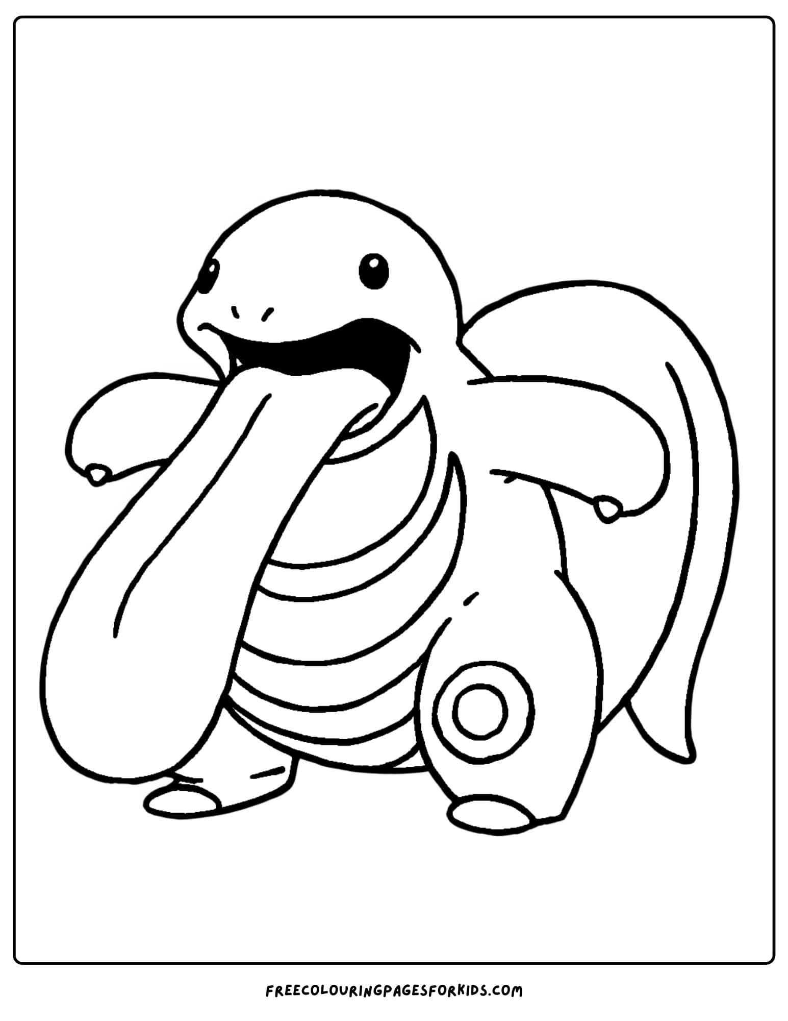 lickitung pokemon coloring page