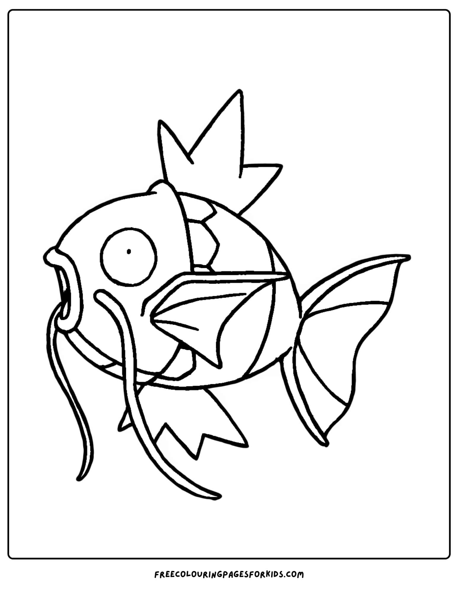 magikarp pokemon coloring page