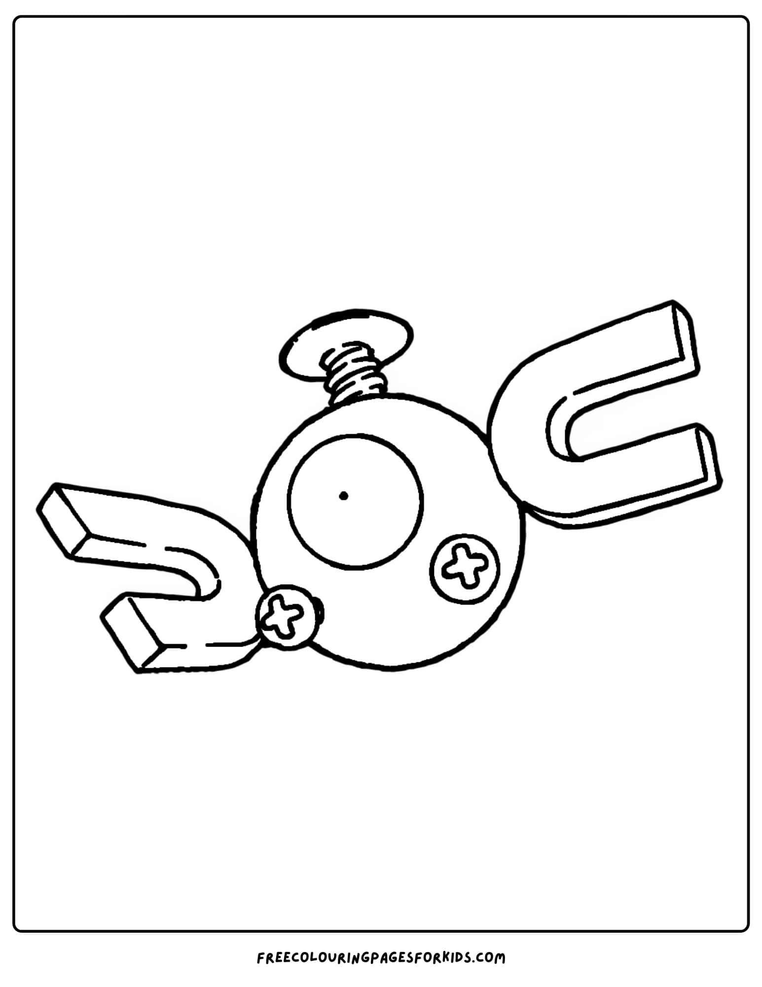 magnemite pokemon coloring page