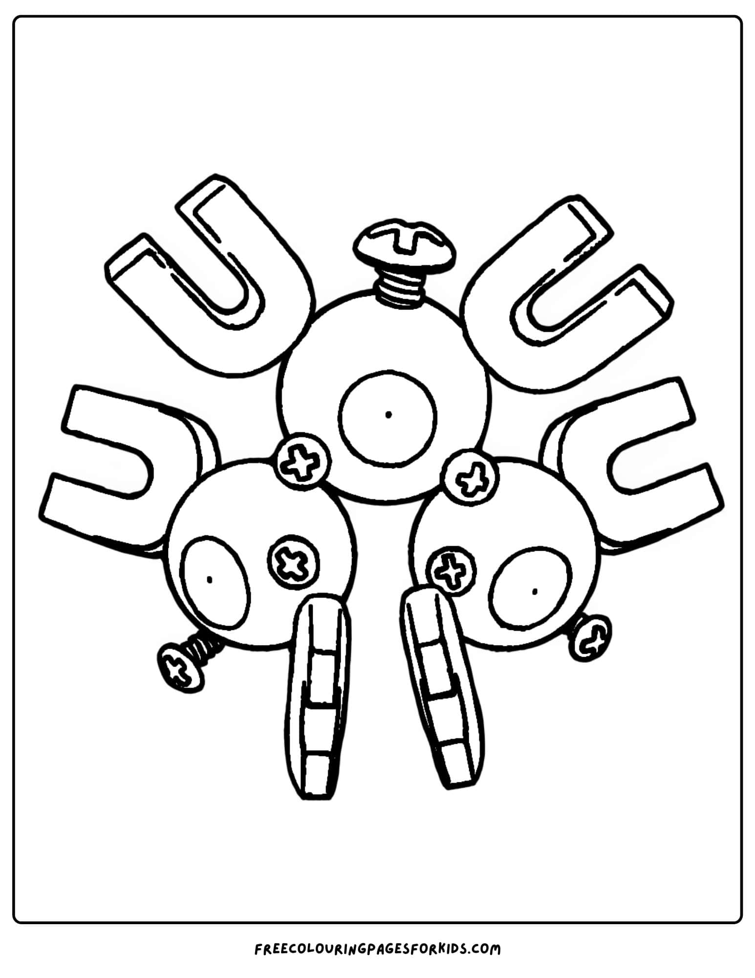 magneton pokemon coloring page