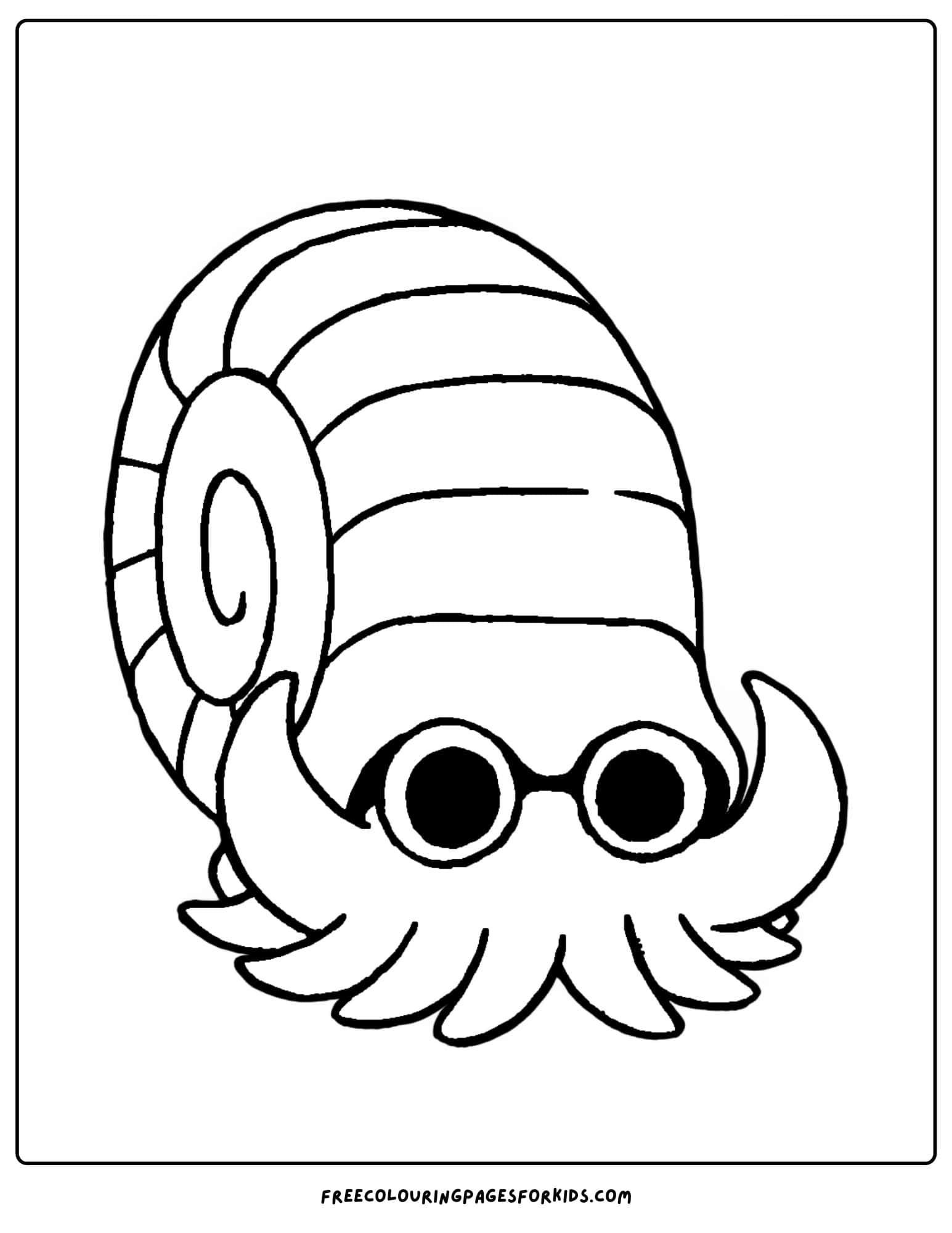 omanyte pokemon coloring page