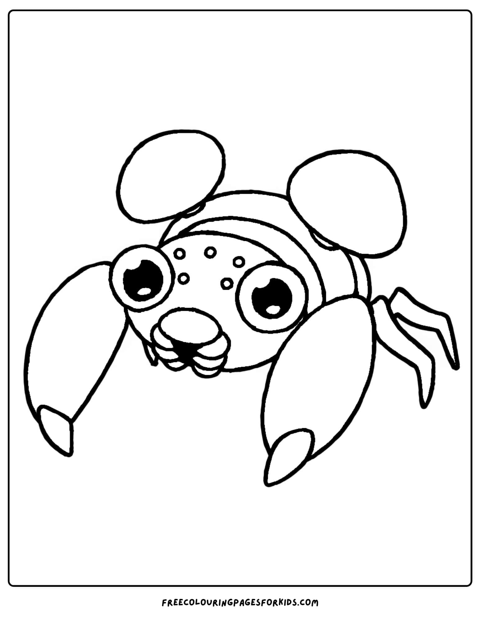 paras pokemon coloring page