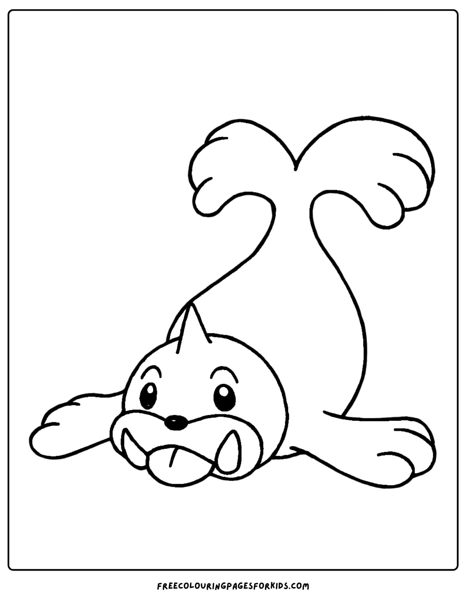 seel pokemon coloring page