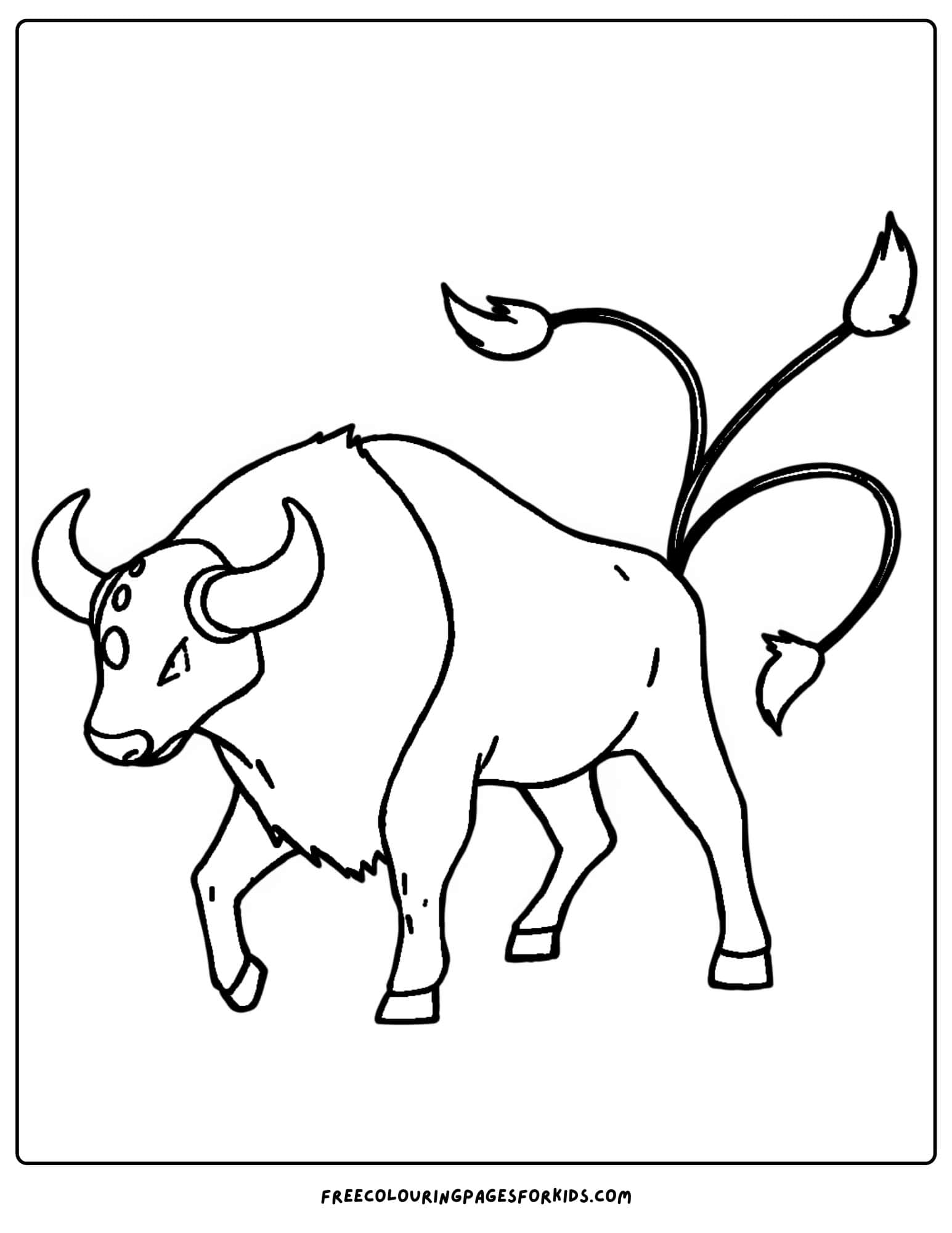 tauros pokemon coloring page