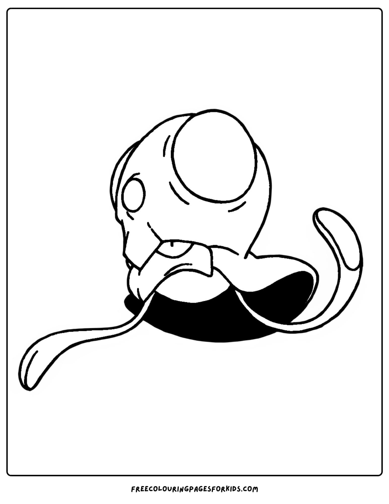 tentacool pokemon coloring page