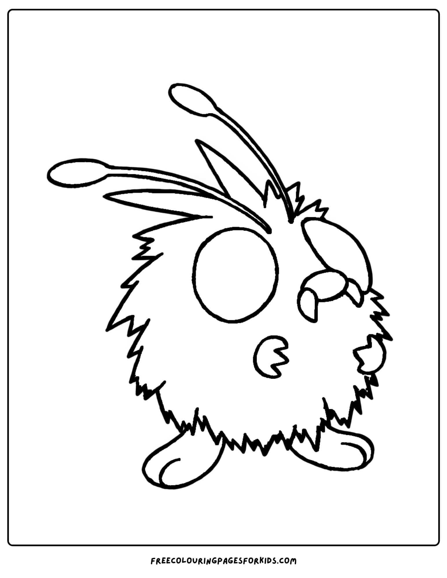 venonat pokemon coloring page