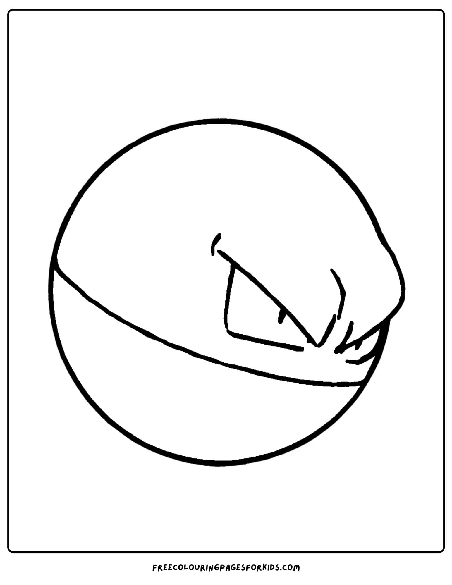 voltorb pokemon coloring page