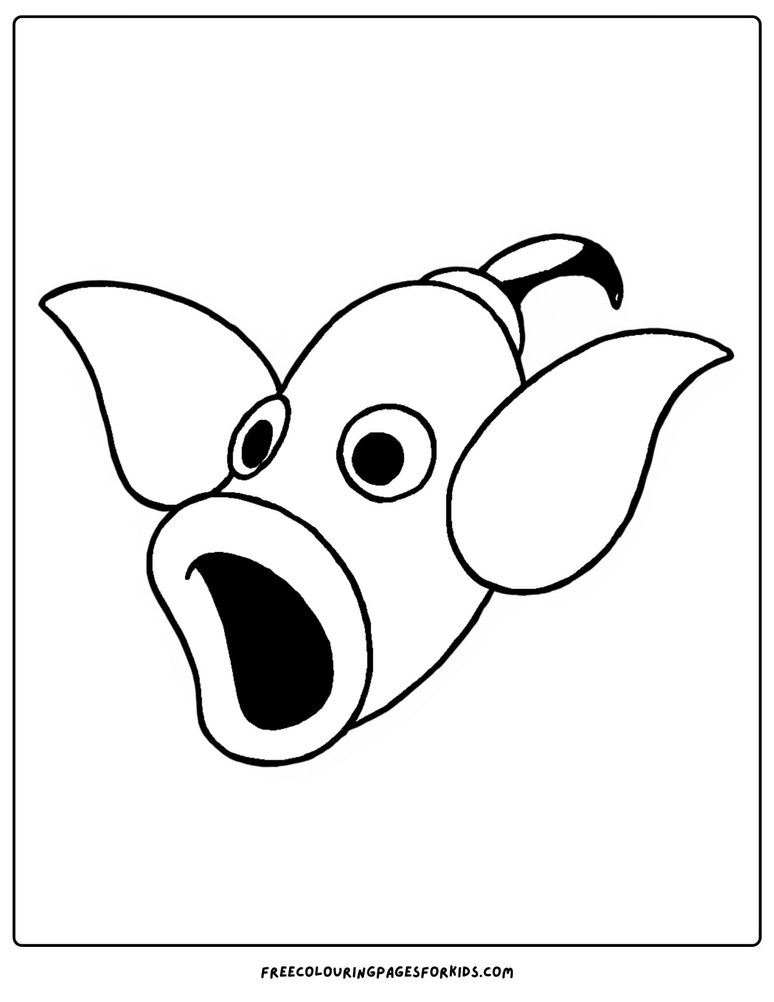 weepinbell pokemon coloring page