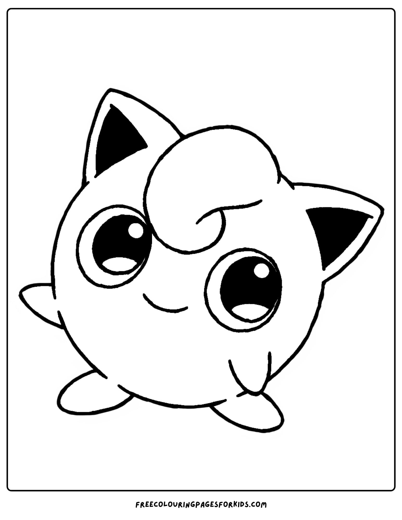 wigglytuff pokemon coloring page